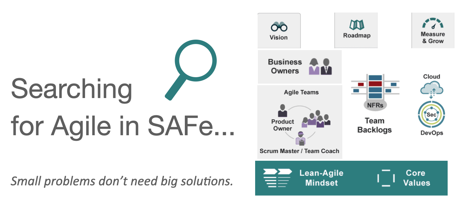 Searching for Agile in SAFe Searching for Agile in SAFe